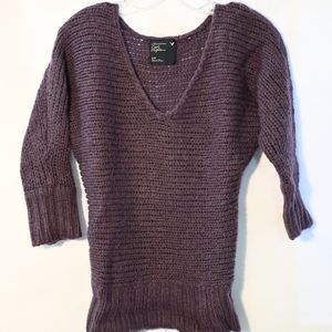 American Eagle  sweater Deep Purple v neck Size S